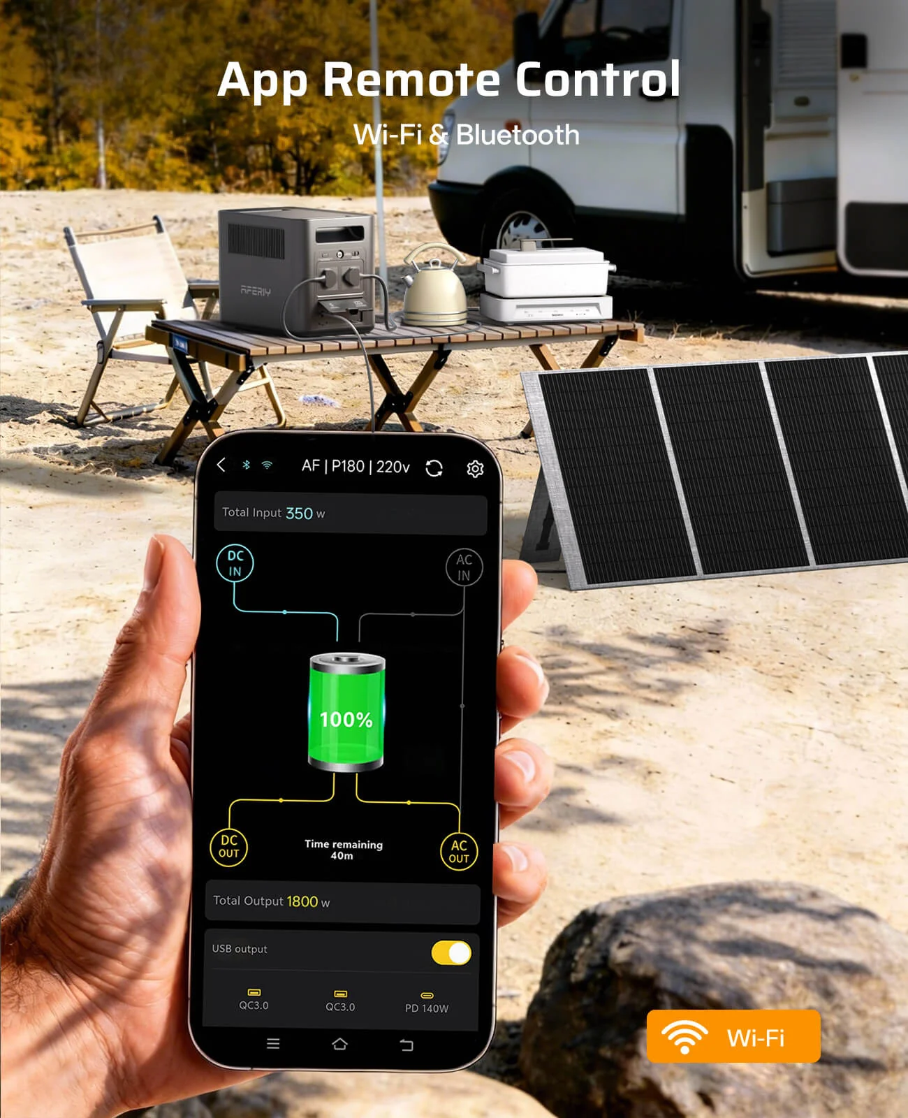 AFERIY Nomad1800 Portable Power Station 1800W 1024Wh | P180 - Image 4