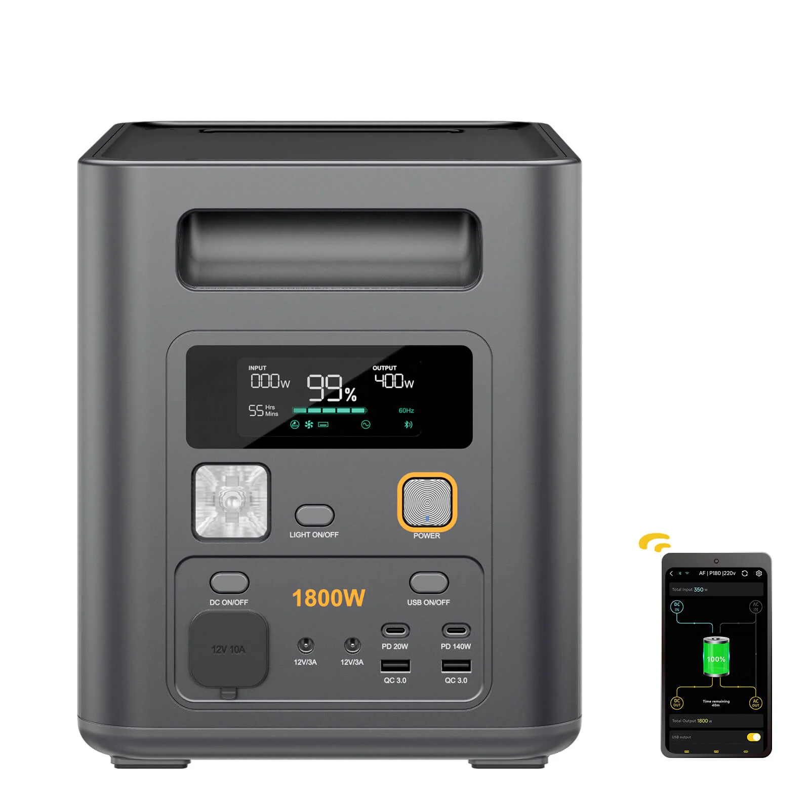 AFERIY Nomad1800 Pro Portable Power Station 1800W 1024Wh-5120Wh | P180 Pro - Image 8
