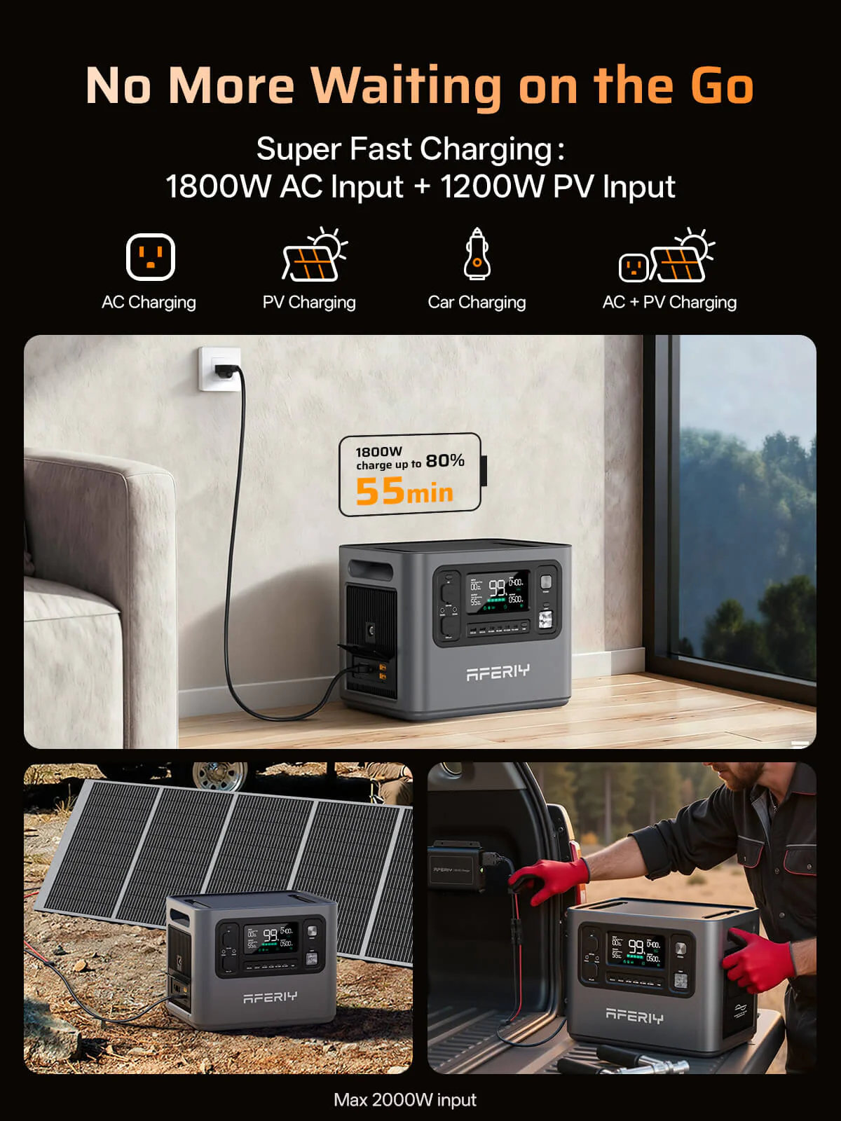 AFERIY P280 2800W Solar Generator Kit - Image 8